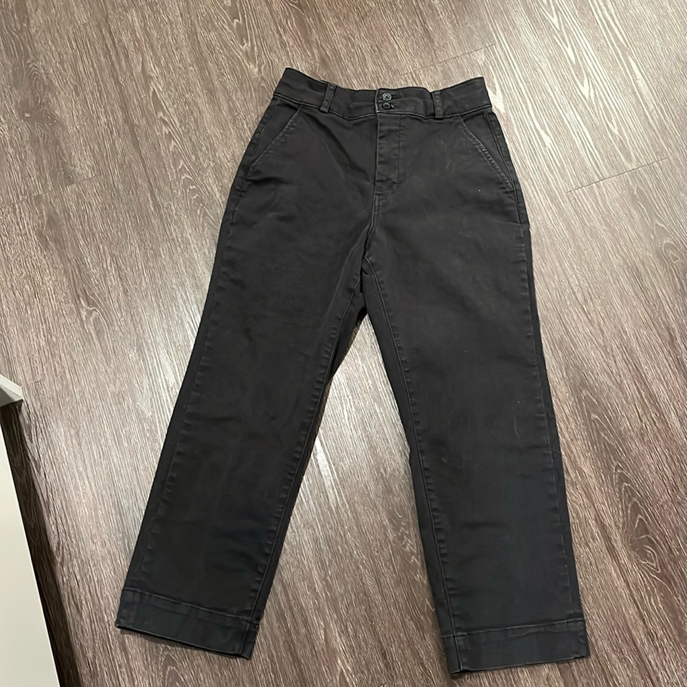 Everlane utility wide leg pant in black